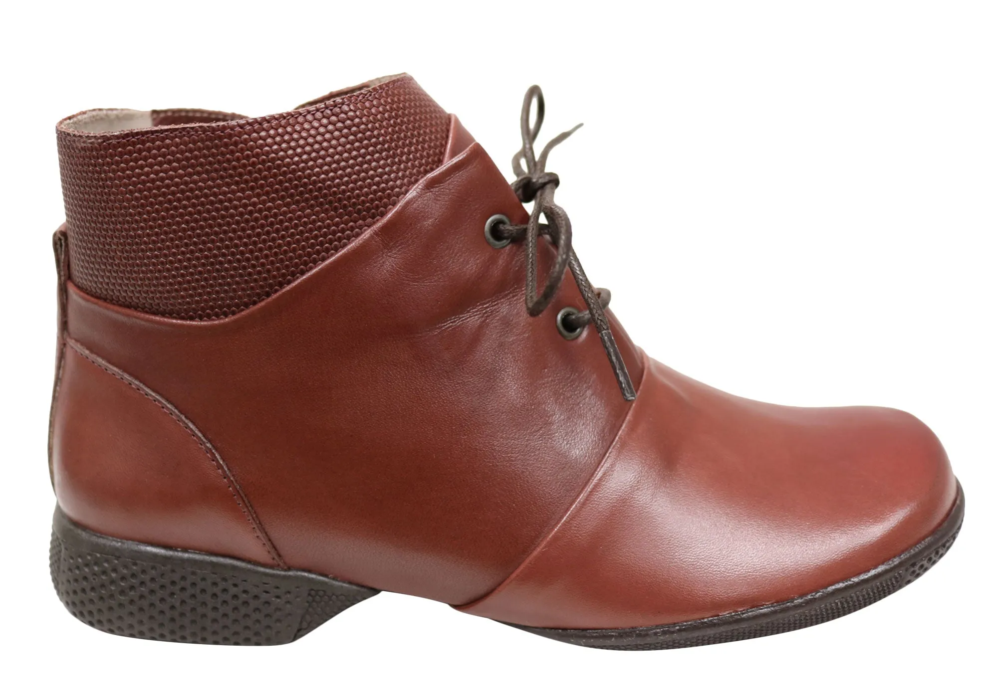 Flexible Frame Daily Walks J Gean Angie Womens Comfortable Leather Ankle Boots Made In Brazil