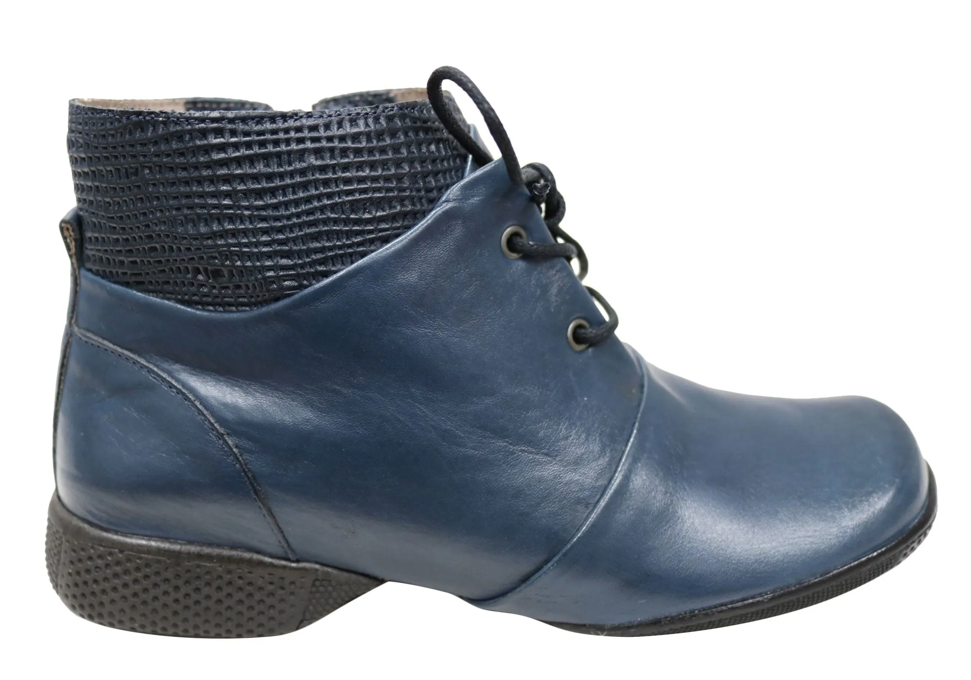 Cold Weather J Gean Angie Womens Comfortable Leather Ankle Boots Made In Brazil