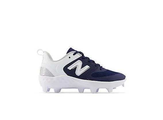 New Balance Women's Fresh Foam Velo V3 Molded Softball Cleats - Navy with White - SPVELON3 Safe Land Velvet Rich