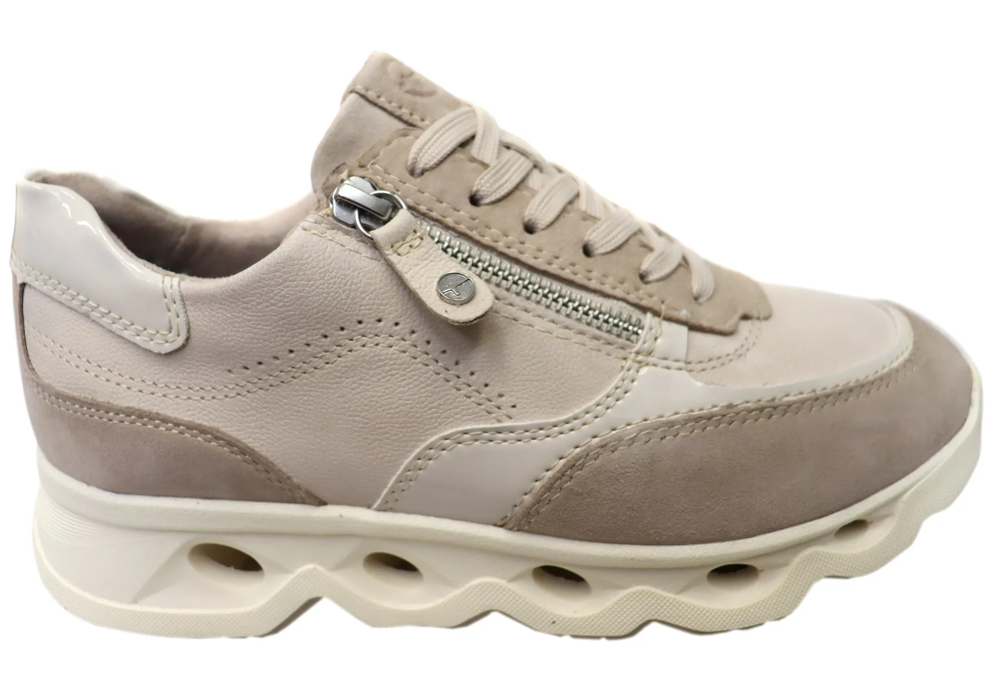 Modern Street School Run Tamaris Bonella Womens Comfortable Leather Lace Up Casual Shoes