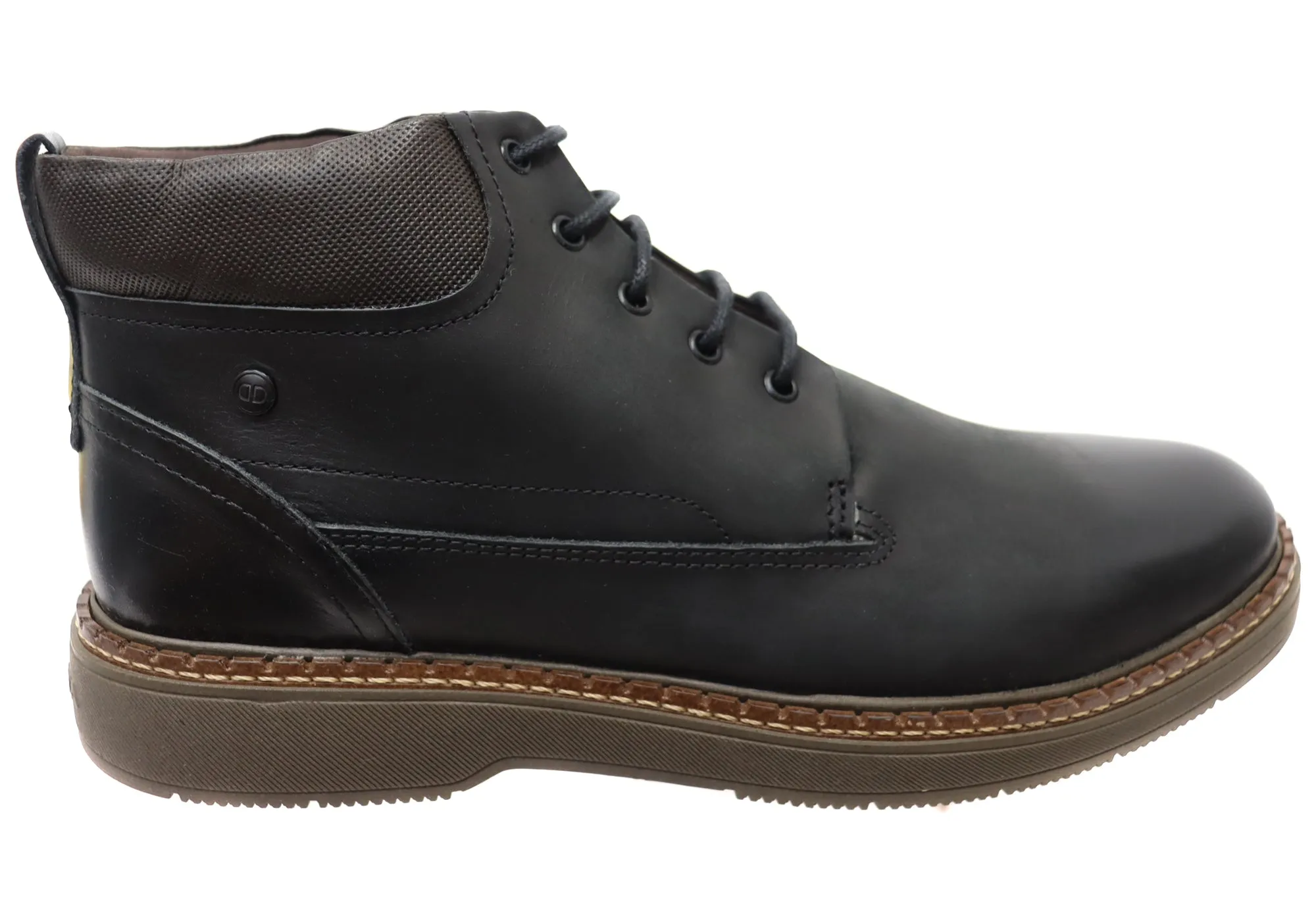 Timeless Appeal Democrata Logan Mens Brazilian Comfortable Leather Lace Up Boots