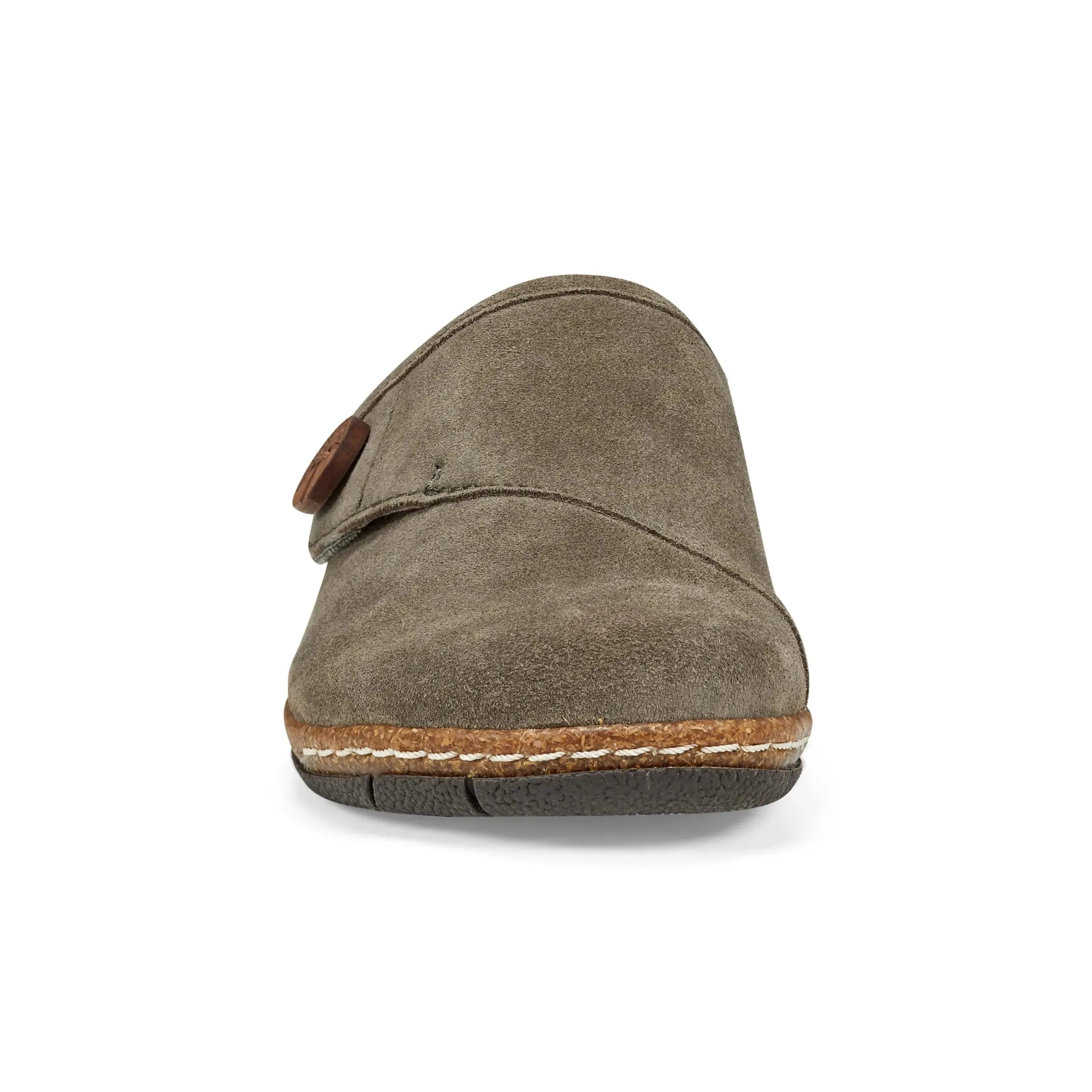 Foam Lining Standing Workers Ezra Round Toe Casual Slip-on Flat Clogs