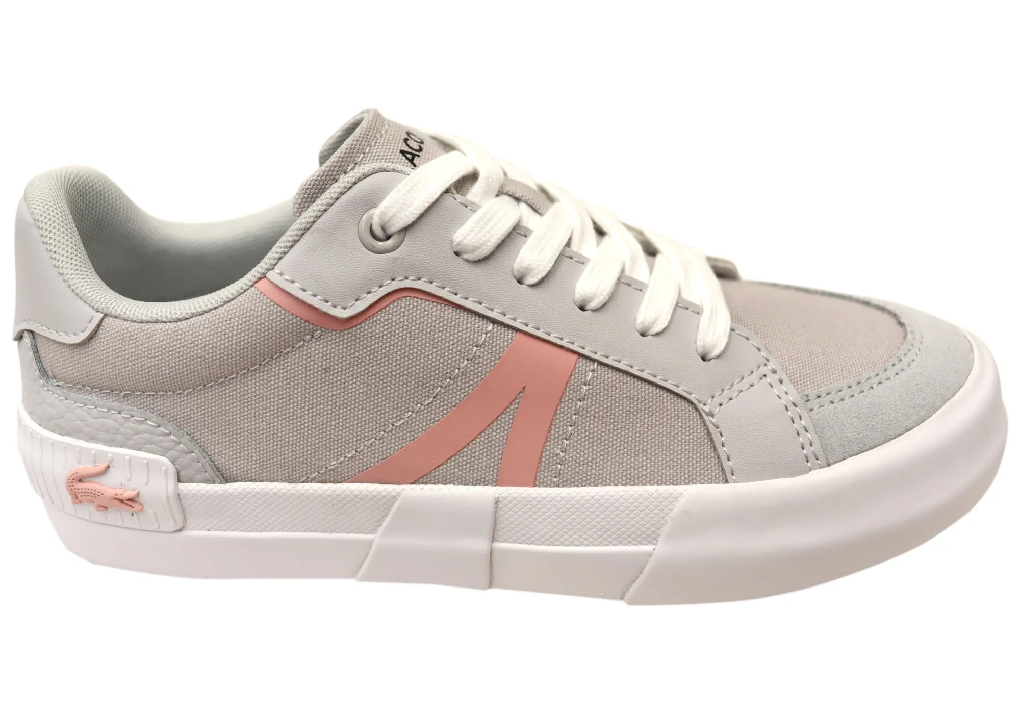 Hygroscopic Inner Layer Lacoste Women Comfortable Lace Up L004 Colorblock Sneakers