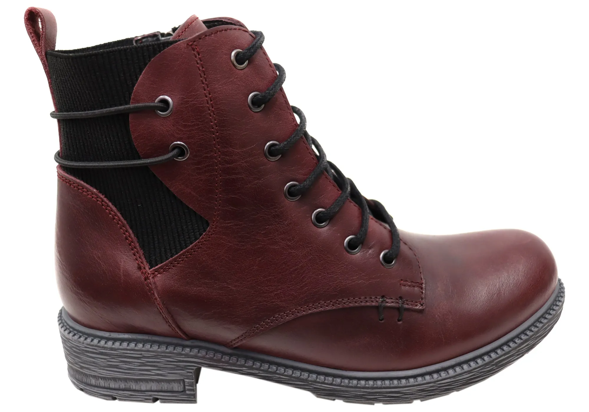 Orizonte Jaquel Womens European Comfortable Leather Ankle Boots Farm Ready Stable Support Urban Commute