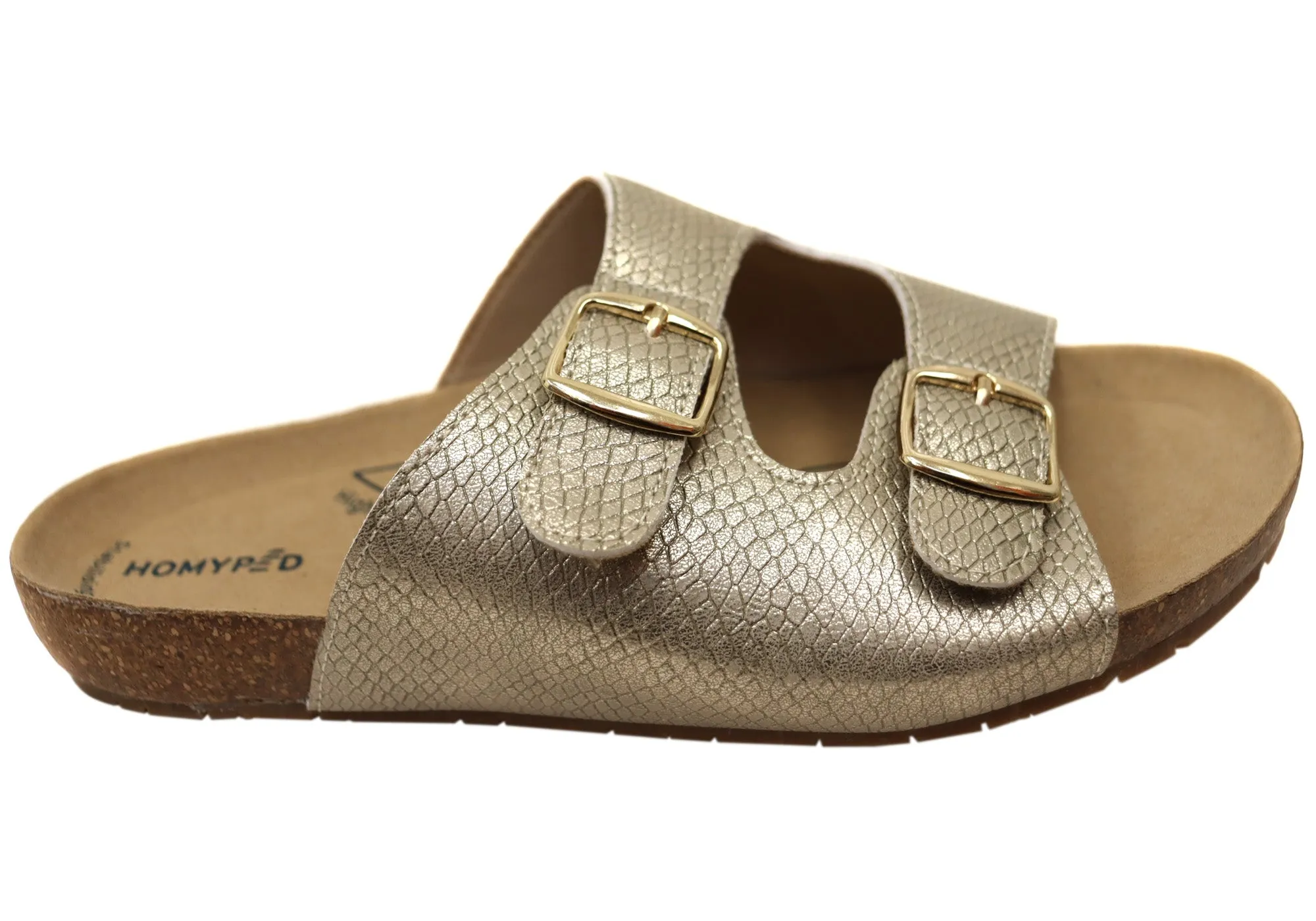 Walking Homyped Womens River Twin Comfortable Wide Fit Slides Sandals