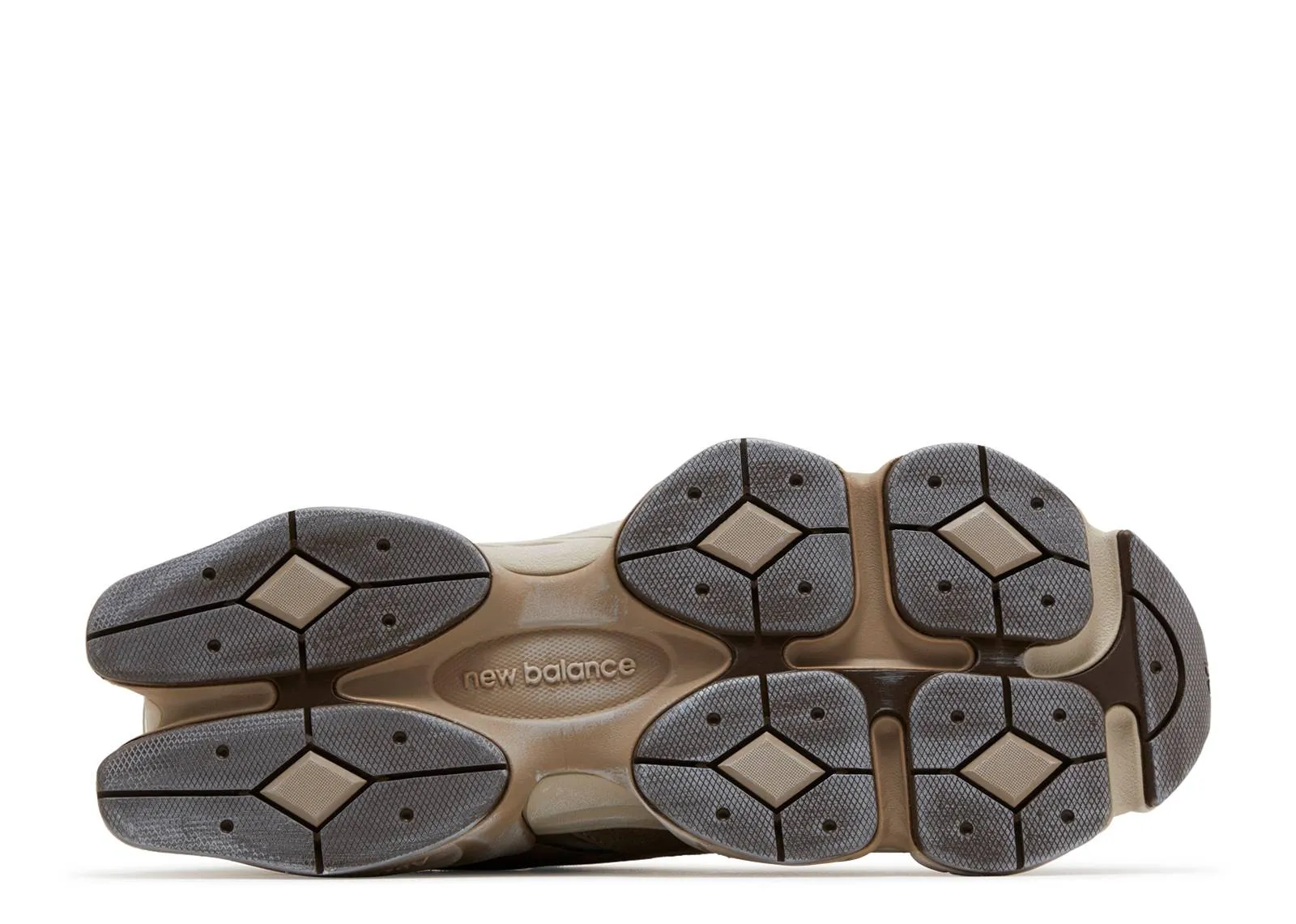 New Balance 9060 Mushroom Brown Stretch Fabric Work Commute Family Fit