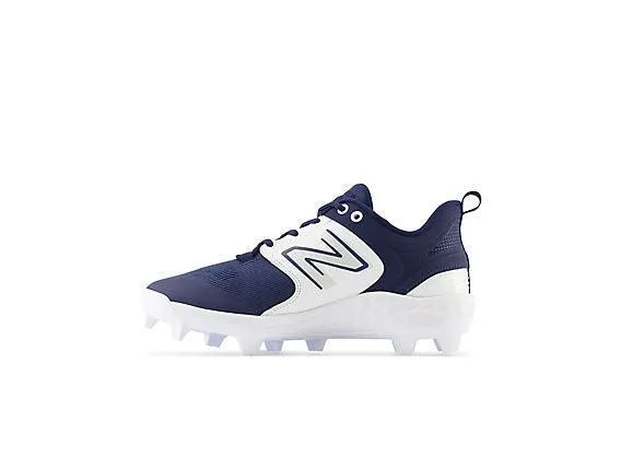 New Balance Men's Fresh Foam 3000 V6 Molded Baseball Cleats - Navy with White - PL3000N6 Trail Ease