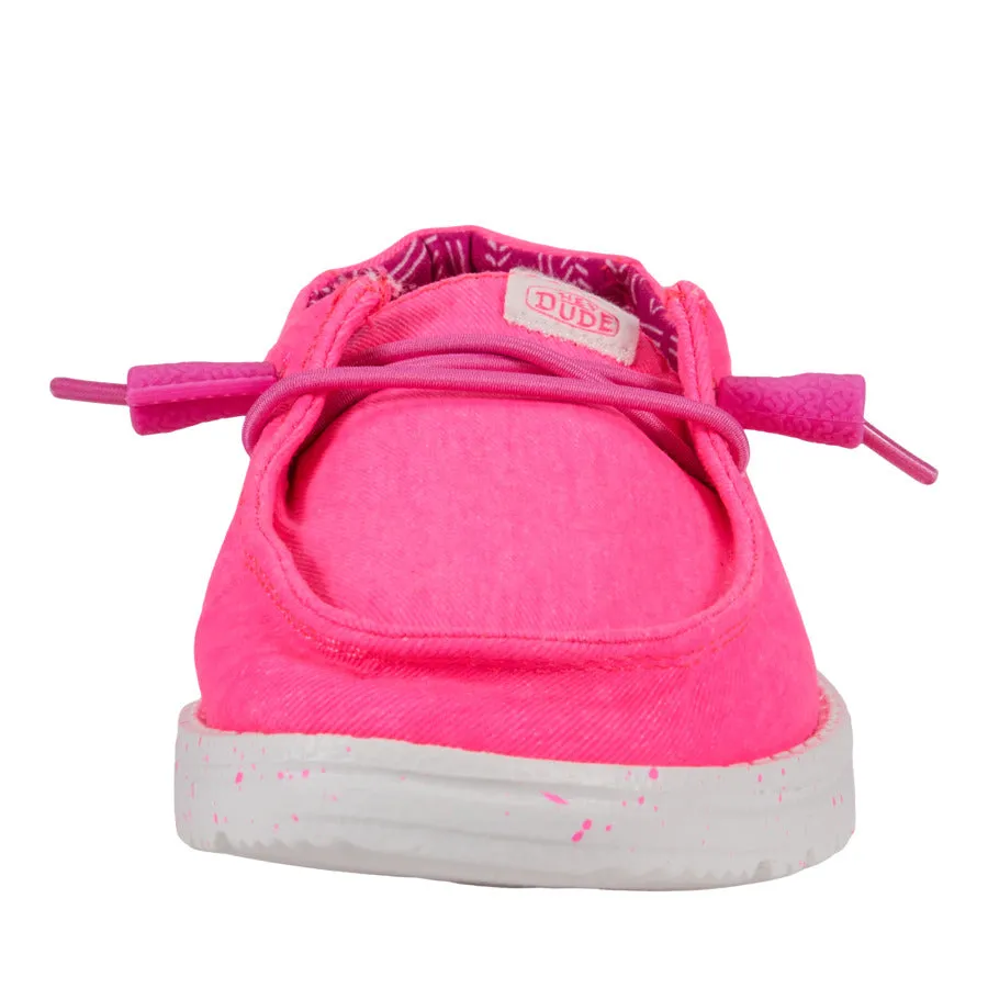 comfort feature Walk Smooth Wendy Youth Stretch Canvas - Neon Pink