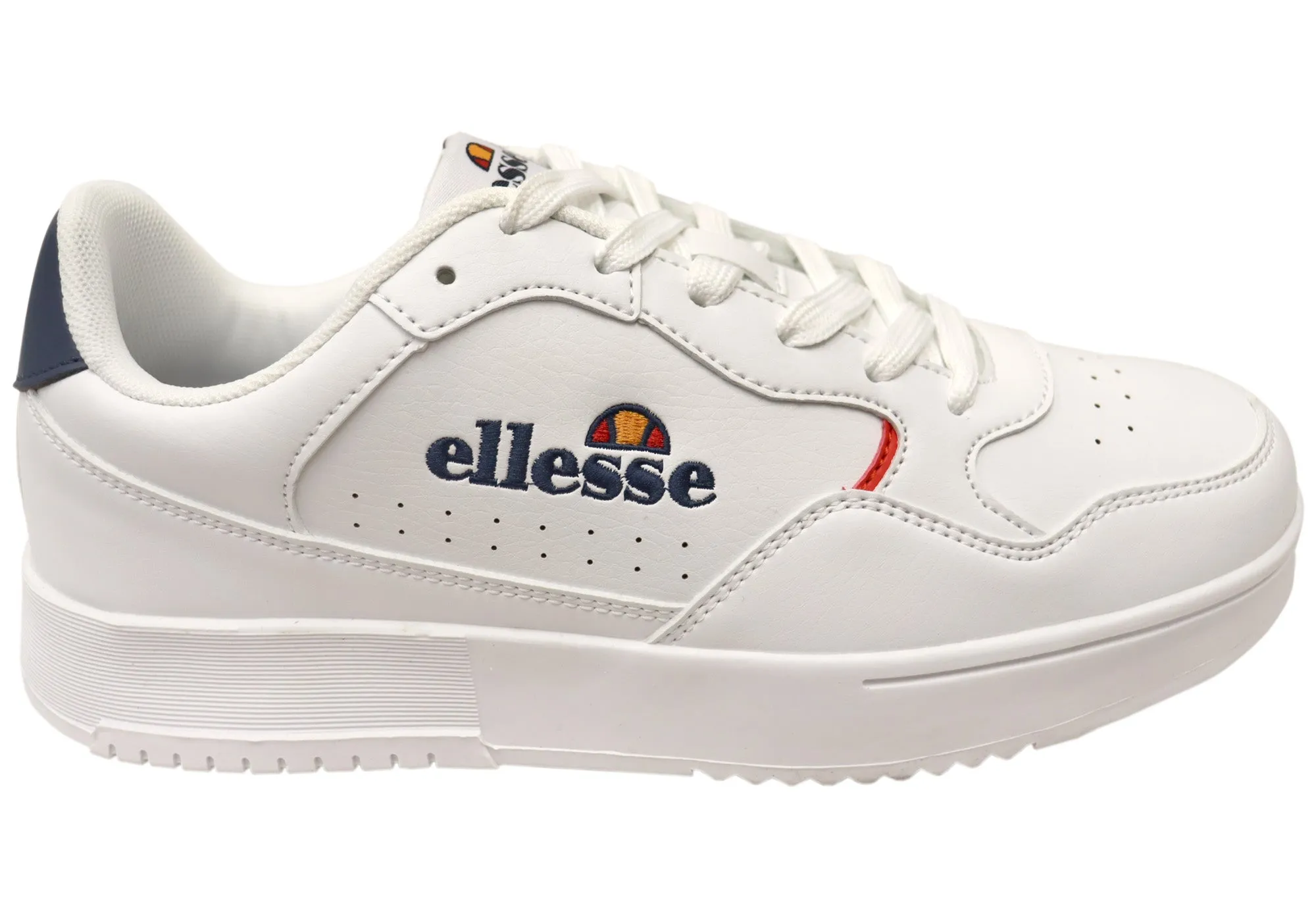 Anti Collision Toe Ellesse Mens Comfortable Casual Lace Up Momento Cupsole Sneakers