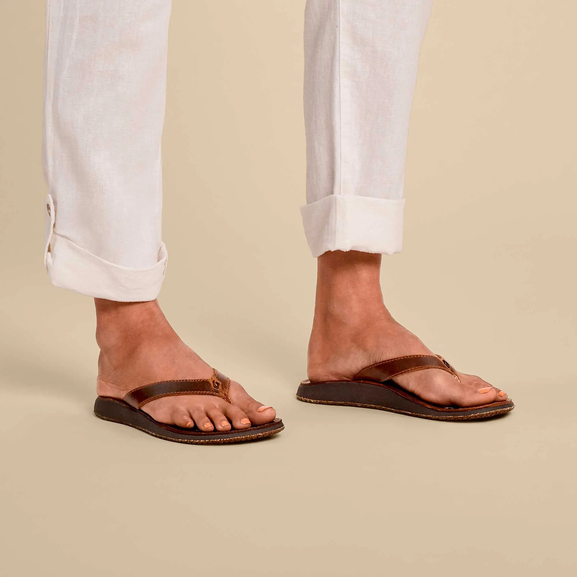 Comfy Sandals for Travel Paniolo - Natural