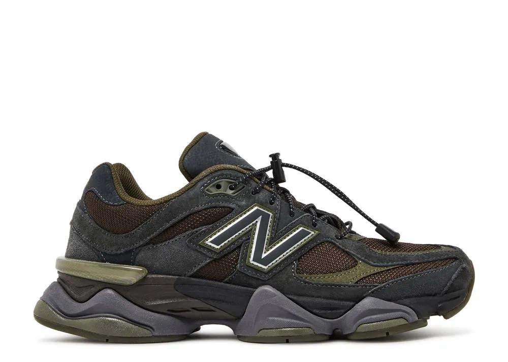 New Balance 9060 Blacktop Dark Moss Teen Edge Celebrity Vibe