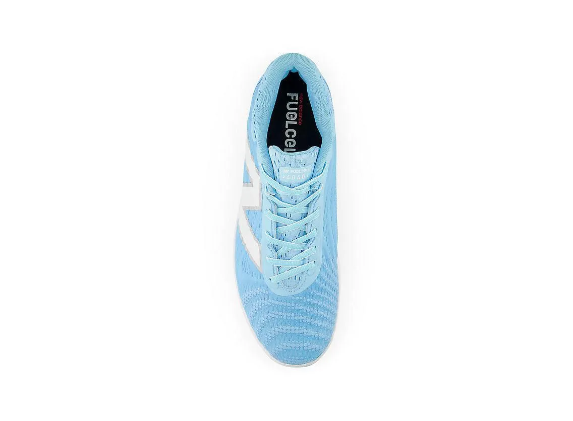 New Balance Men's FuelCell 4040 V7 Molded Baseball Cleats - Sky Blue / White - PL4040C7 Shock Resistant