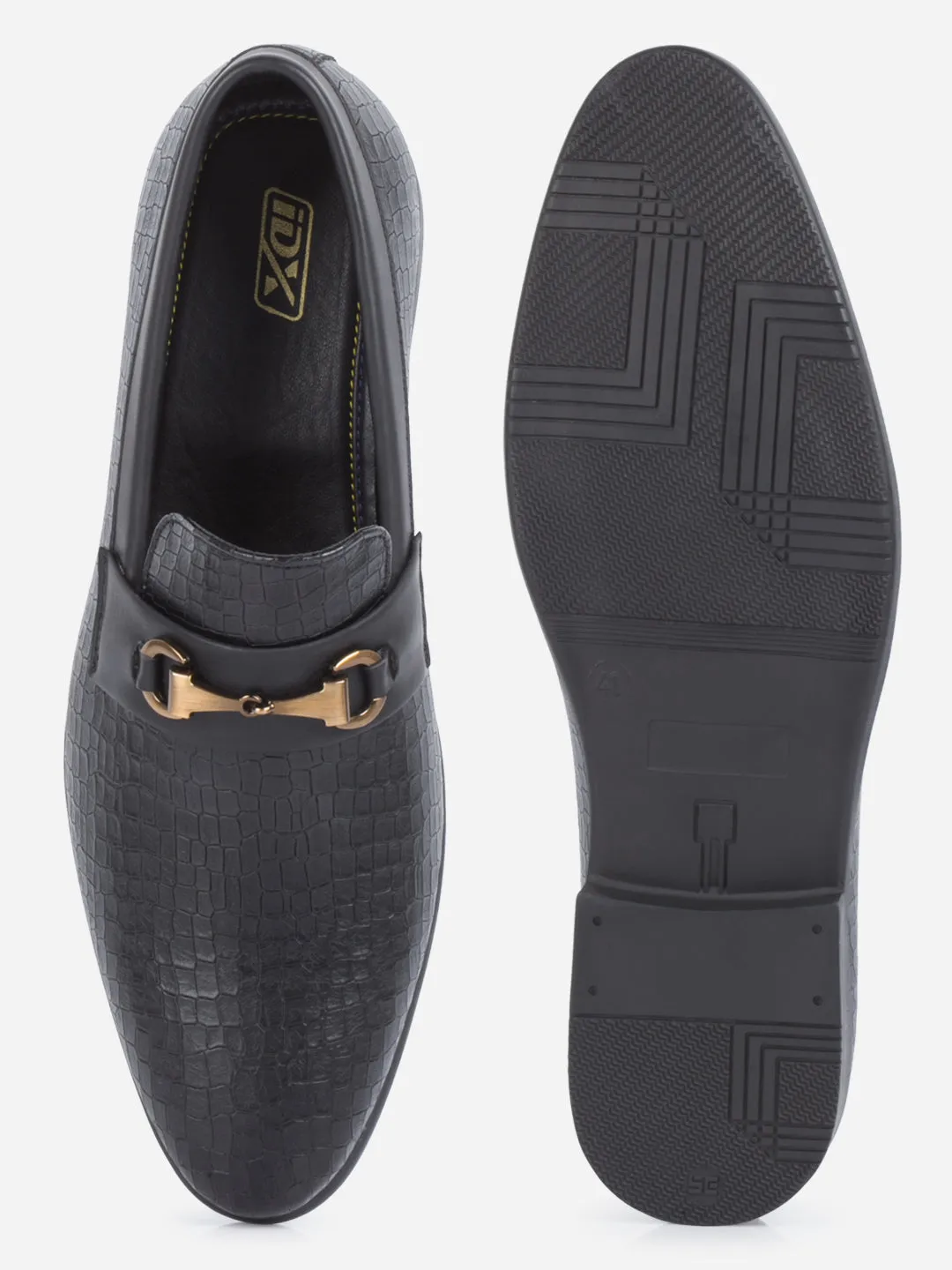 Legacy Style Men's Black Fashion Buckle Slip On (IX1084)