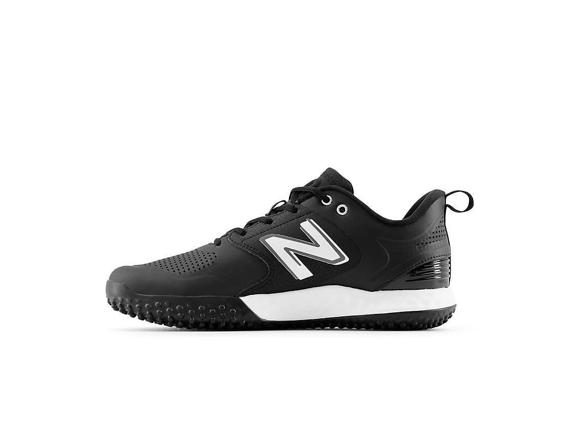 New Balance Men's Fresh Foam 3000 V6 Turf Baseball Shoes - Black with White - T3000SK6 Grip Strong Street Glow
