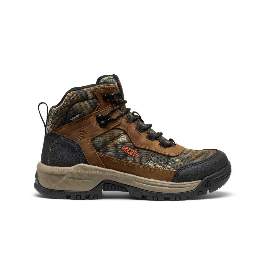 Women's Skokie Waterproof Work Boot (Soft Toe)  |  Camo/Black Leather Upper