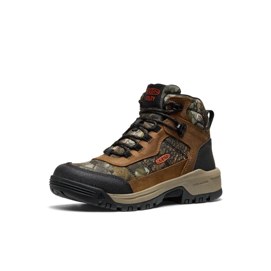 Women's Skokie Waterproof Work Boot (Soft Toe)  |  Camo/Black Airport Easy Breath Fresh