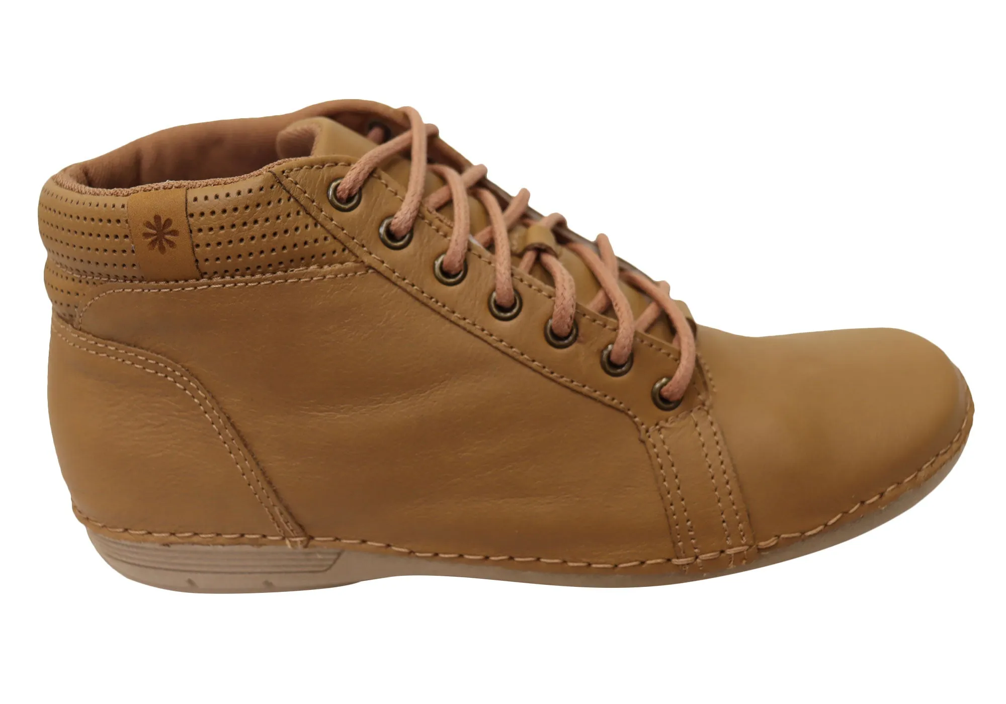 All Weather Rough Terrain New Face Milena Womens Comfortable Leather Ankle Boots Made In Brazil