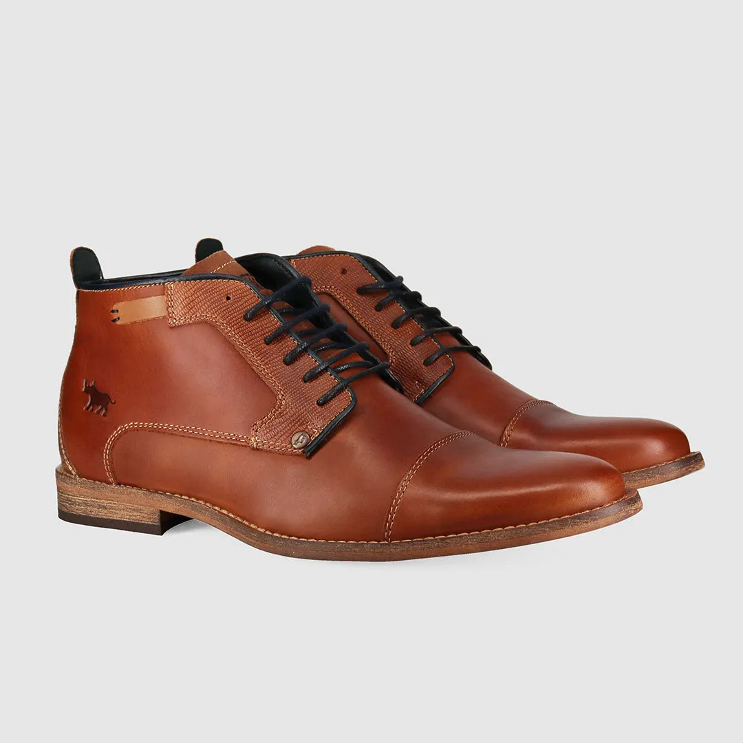Cheeta Lace Up Boots Tan Rugged And Durable Ultra Comfort