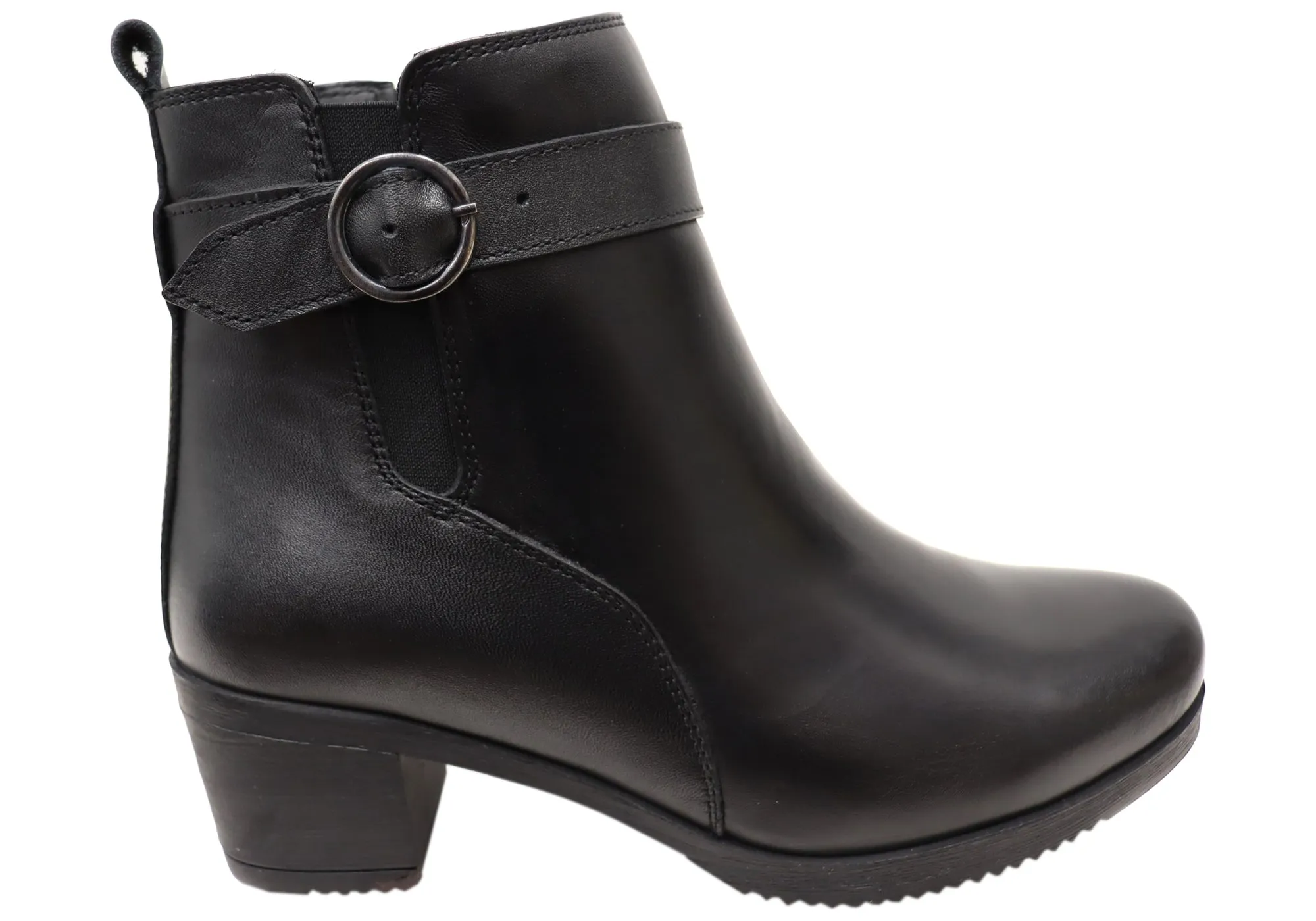 Orizonte Aquem Womens European Comfortable Leather Ankle Boots Anti   Blister Breathable Morning Walk
