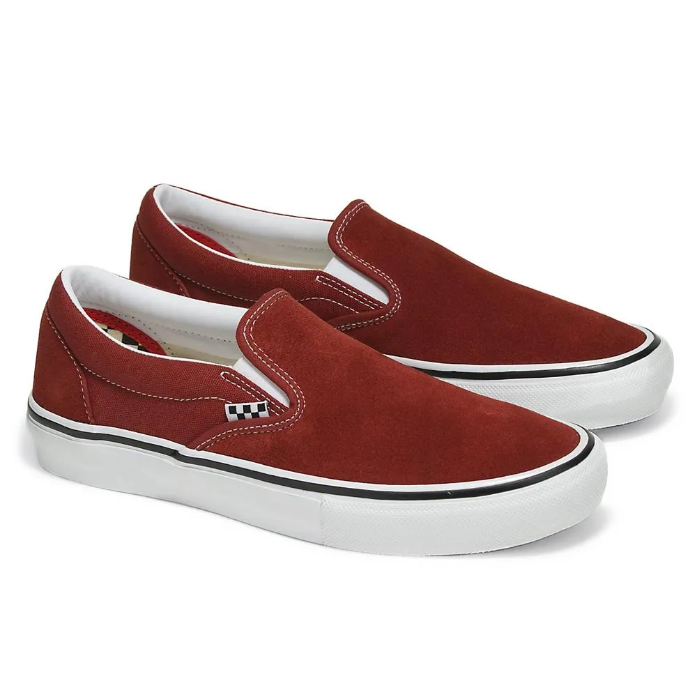 Wide Path Vans Skate Slip-On - Brick