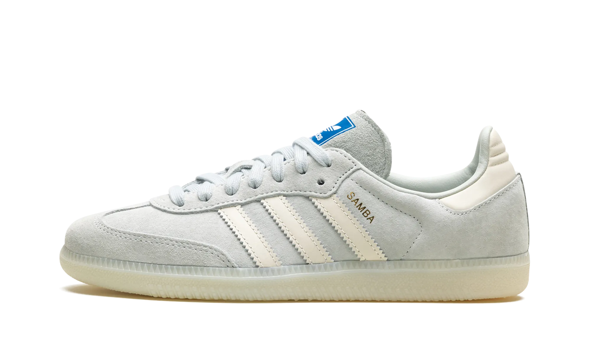 Samba OG "wonder silver/chalk white/off white" Crystal Glow