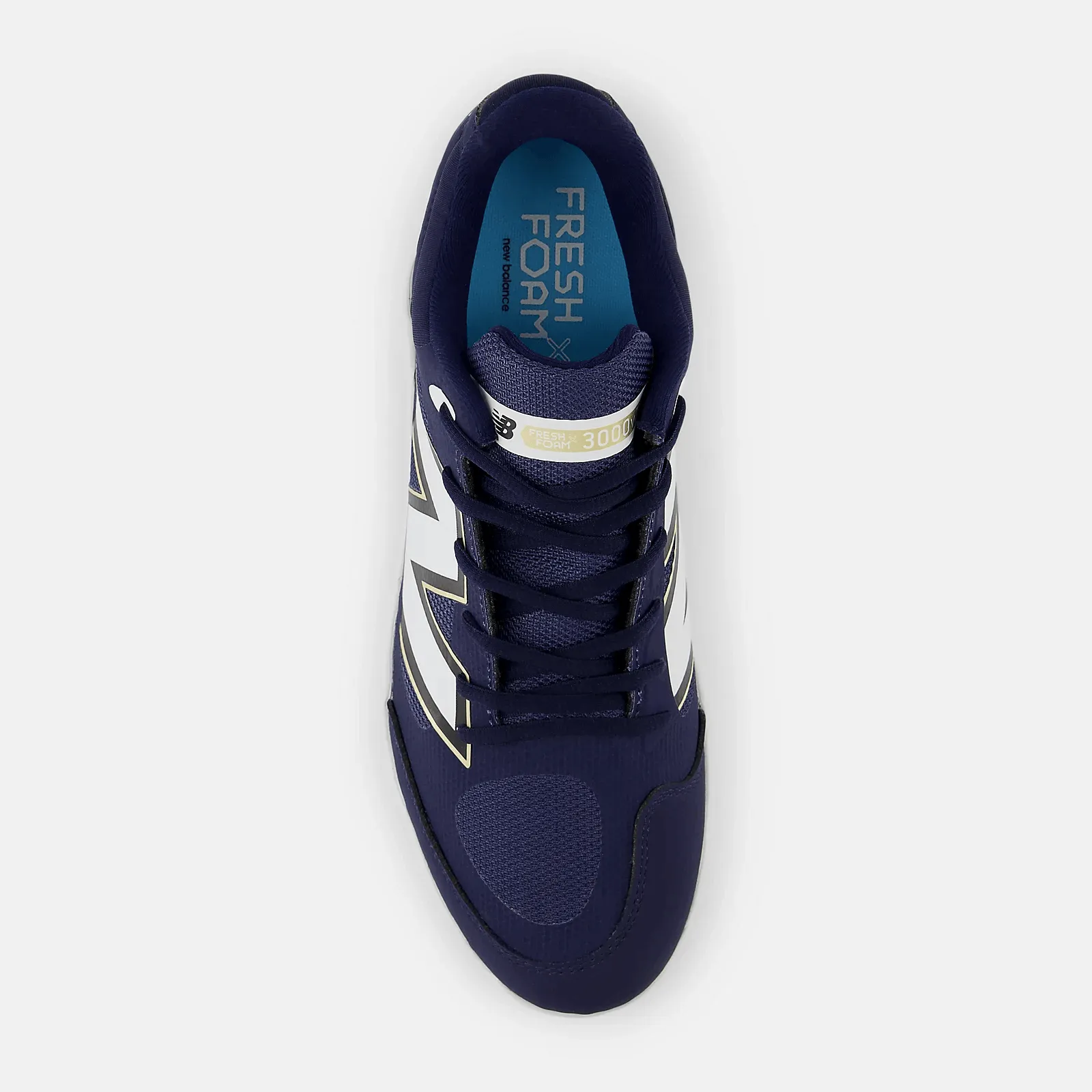 New Balance Men's Fresh Foam X 3000 v7 Metal Baseball Cleats - Navy - L3000TN7 sports Court Fast
