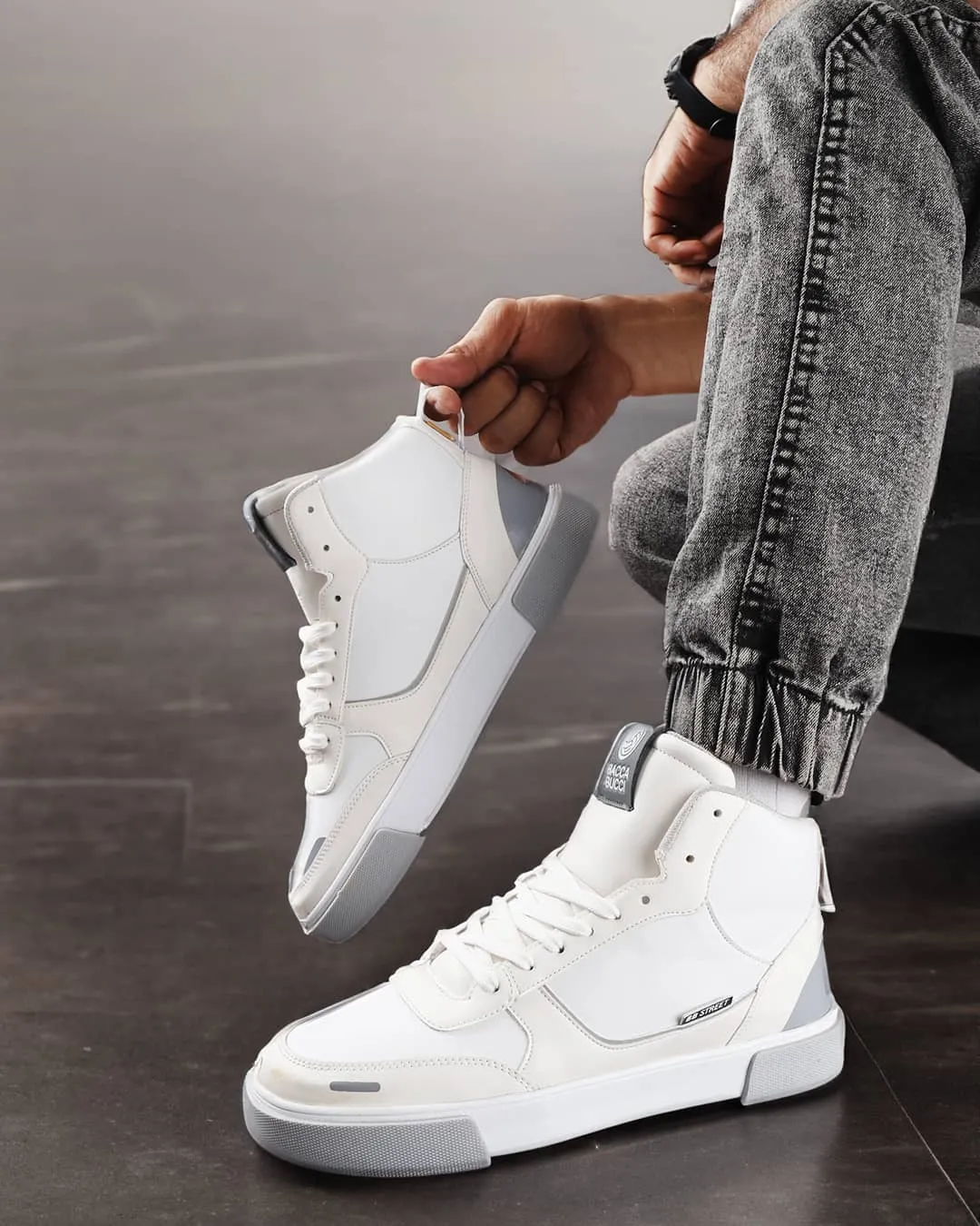 Bacca Bucci High-top SKYLINE SOARER Men's Sneakers - Gen Z Style Elevation Comfort Slope Flexibility Feature
