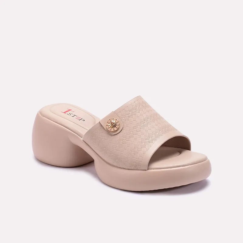 Fawn Chunky Casual Slippers 0413245 Rain Step