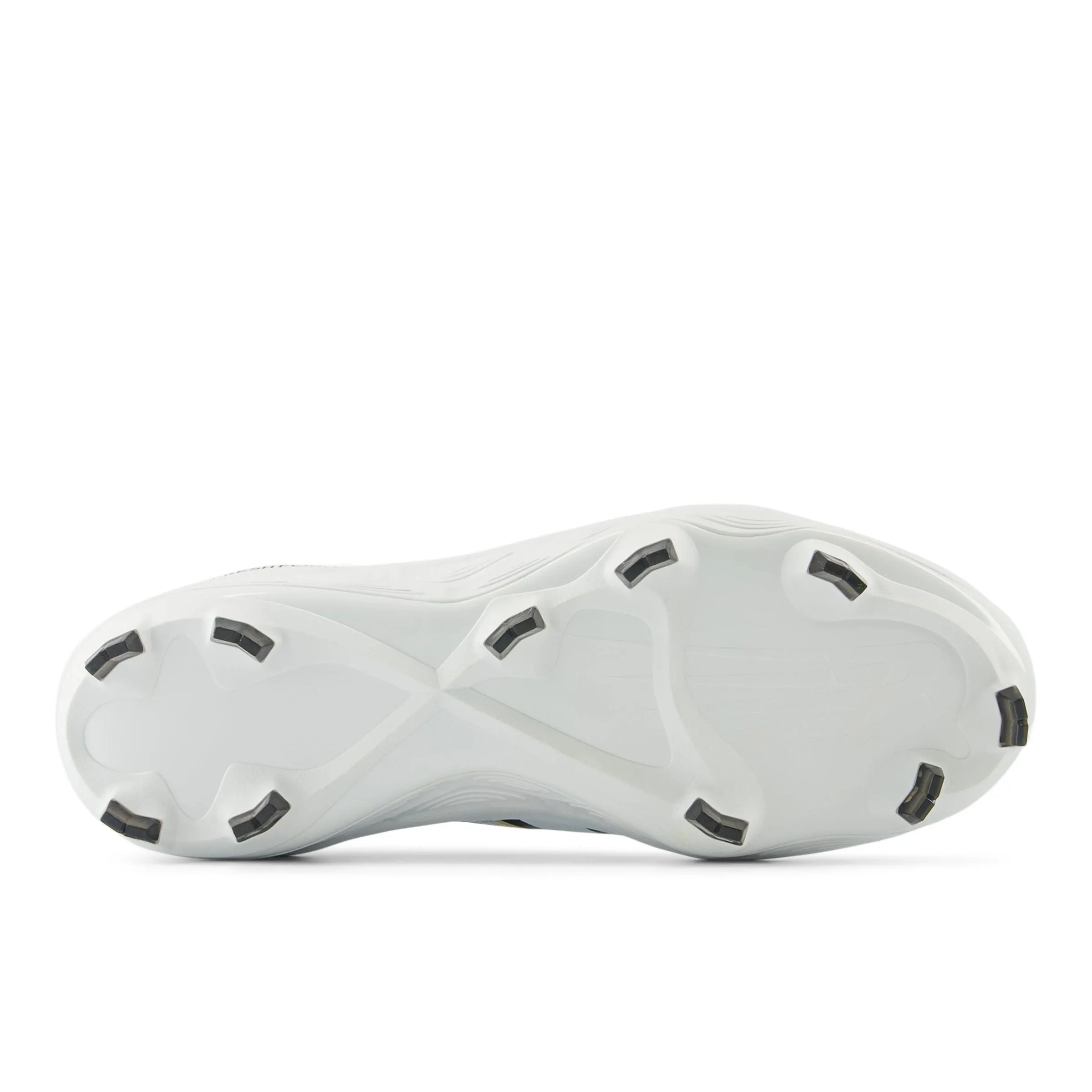 Black Edge New Balance Men's Fresh Foam 3000 v7 Molded Baseball Cleats - White - PL3000W7