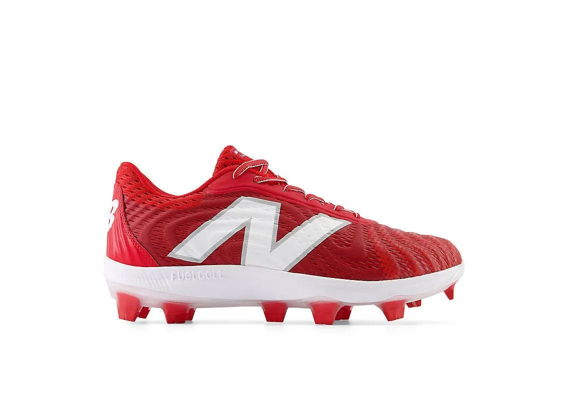 New Balance Men's FuelCell 4040 V7 Molded Baseball Cleats - Team Red / White - PL4040R7 Running Skin Soft