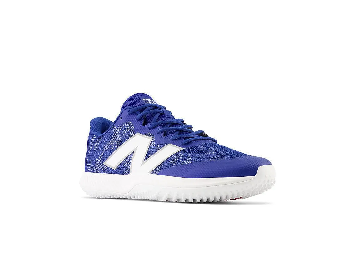 Comfort footbed New Balance Men's FuelCell 4040 V7 Turf Baseball Shoes - Team Royal / White - T4040TB7