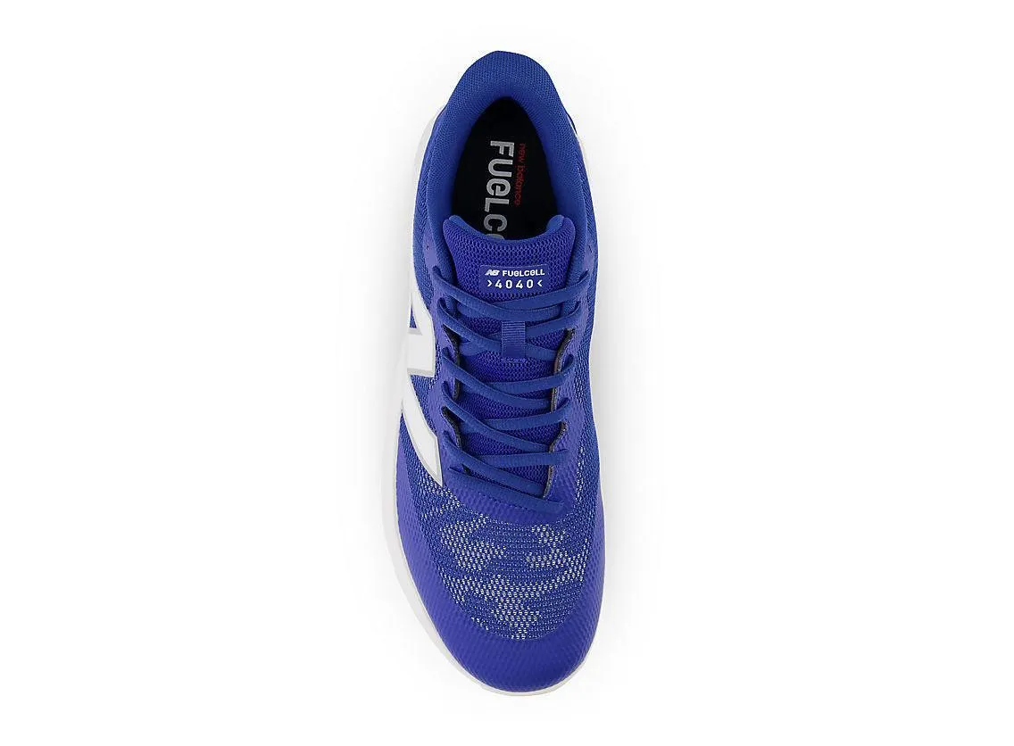 Weekend Casual King Walk New Balance Men's FuelCell 4040 V7 Turf Baseball Shoes - Team Royal / White - T4040TB7