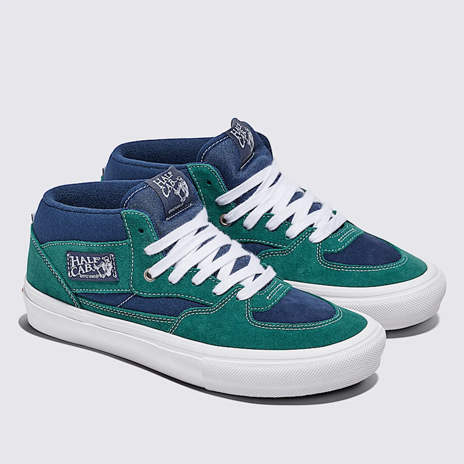 Matte Base evening run Vans Skate Half Cab Tartan Green/Blue