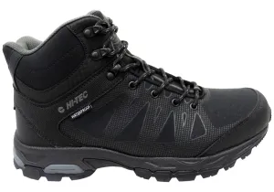 Hi Tec Mens Raven Mid WP Waterproof Comfortable Hiking Boots Reliable Support