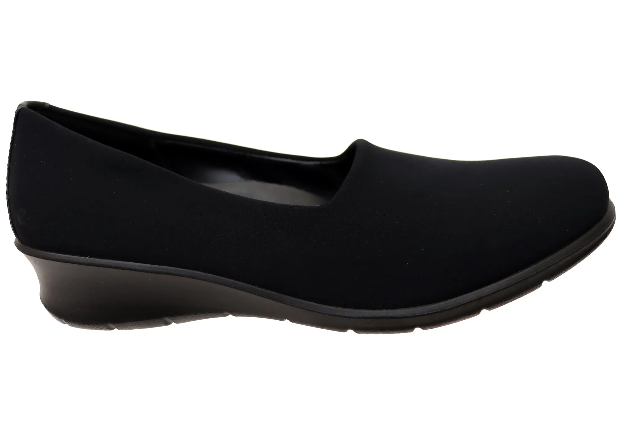 Versatile Step ECCO Felicia Womens Comfortable Textile Stretch Slip On Shoes
