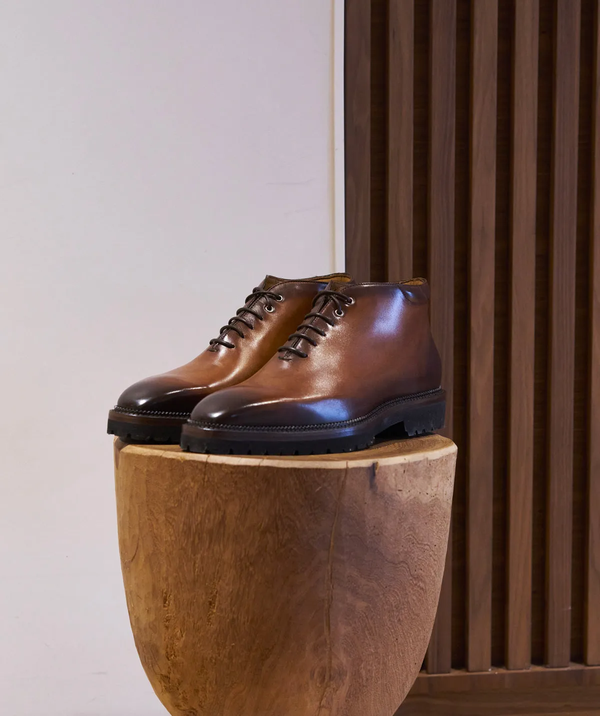 Bottines EMILIO Marron Patin Durable Outsole Rubber