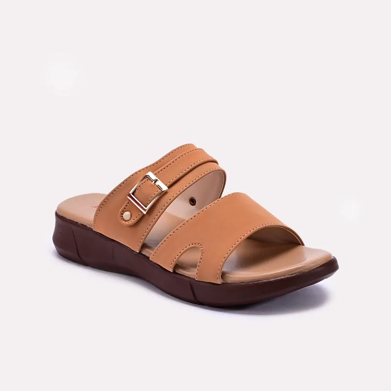 Leather Touch Fawn Casual Slippers 0413145