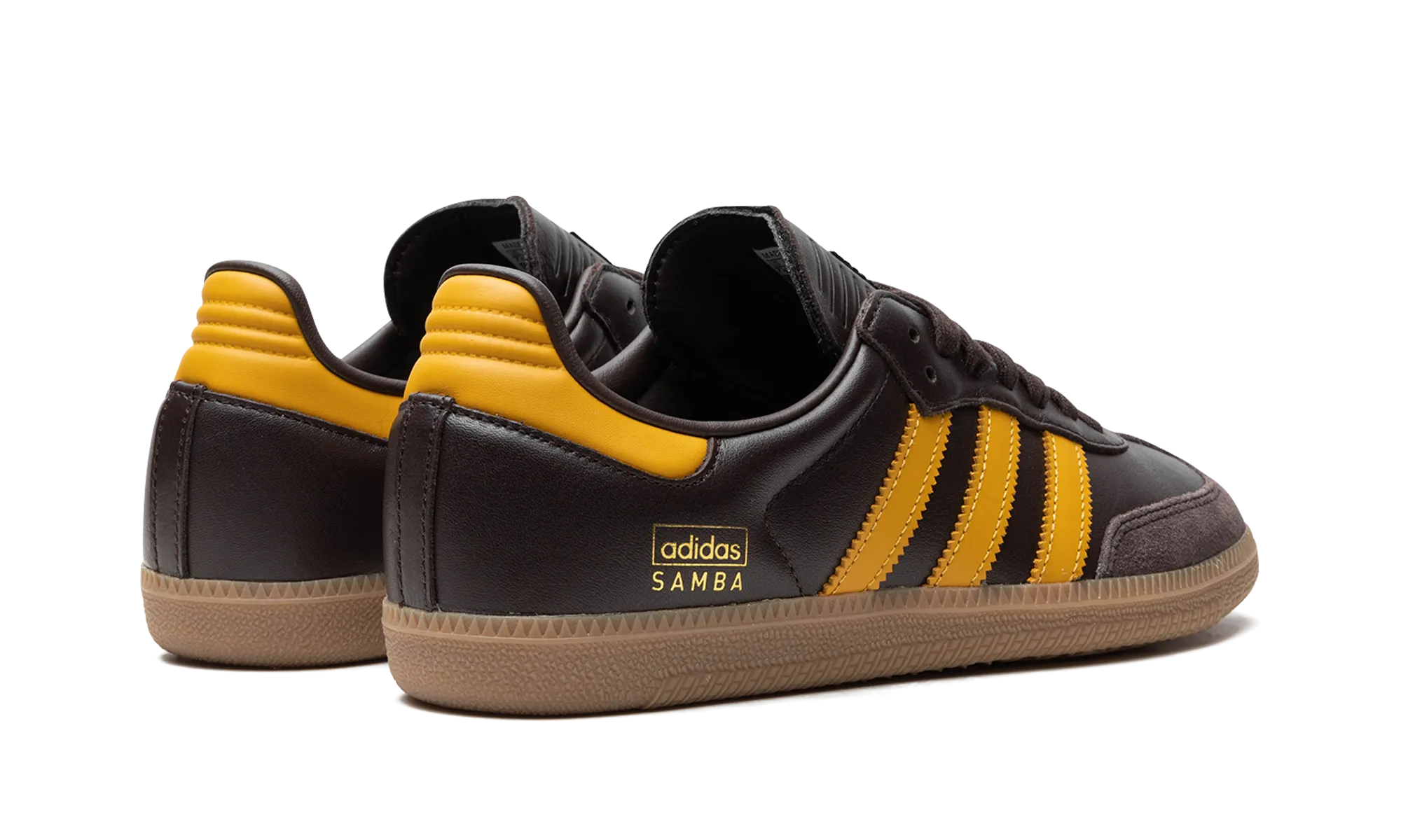 Samba OG "Dark Brown Preloved Yellow" Padded Tongue