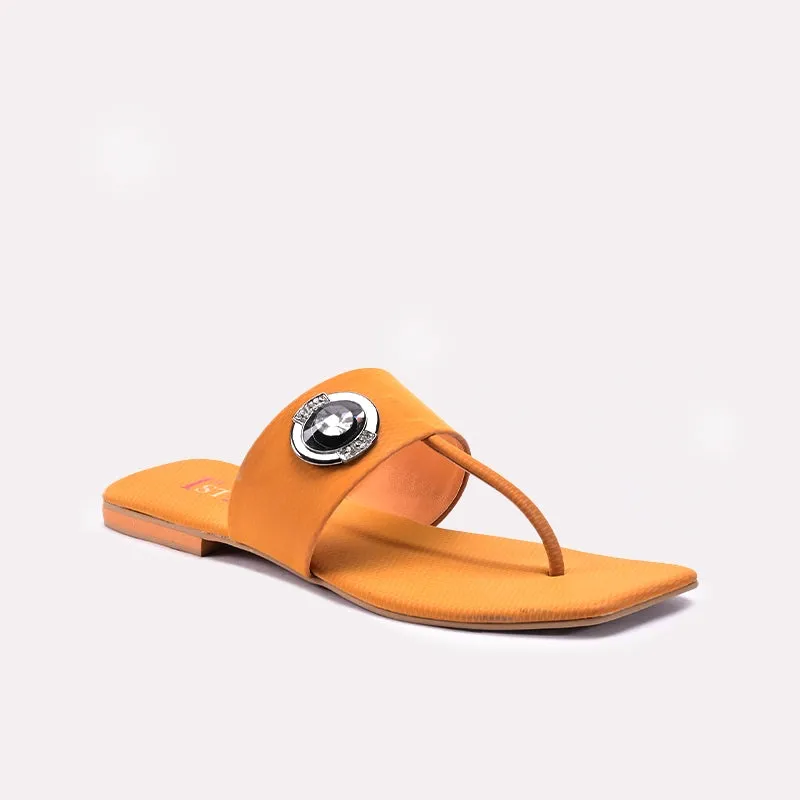 Womens Mustard Casual Slippers 0413288 Icon Walk
