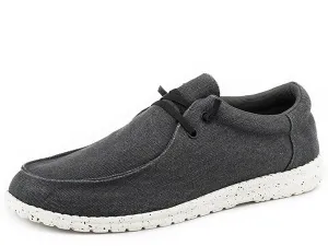 Cushioned Step Roper Black Hang Loose Men's Casual Shoe