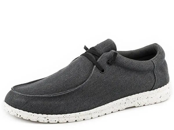easy move Comfy Walk Roper Black Hang Loose Men's Casual Shoe