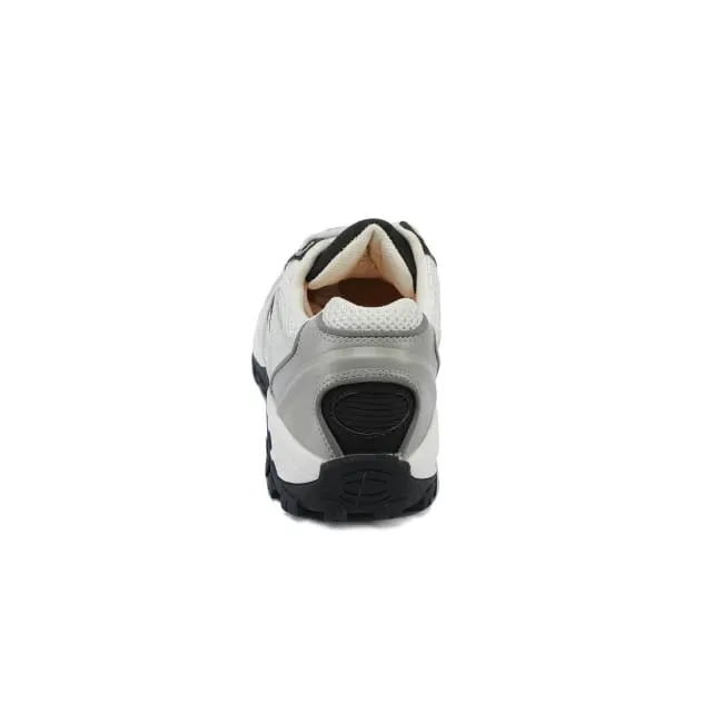 Mt. Emey 9702-3L White - Men's Explorer I Black Athletic Shoe with Laces Power Move