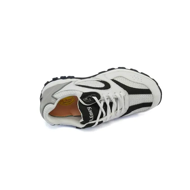 Urban Edge Pavement Walk Mt. Emey 9702-3L White - Men's Explorer I Black Athletic Shoe with Laces