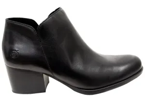 Born Kenzy Womens Comfortable Leather Mid Heel Ankle Boots puncture resistant