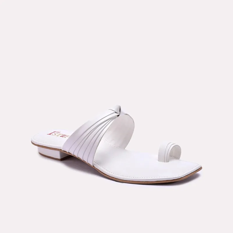 White Casual Slippers 0412836 Quick Drying Work Commute Anytime Go