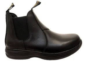 Koala By Grosby Knox Kids Leather Comfortable Pull On Boots Comfortable Boots