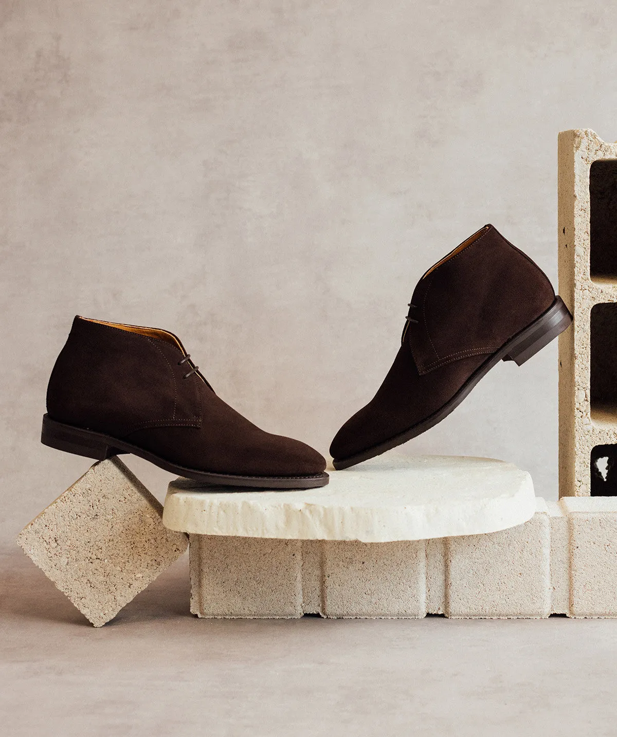 Non Restrictive Collar Padding Bottines CHUKKA 1986 Daim Marron