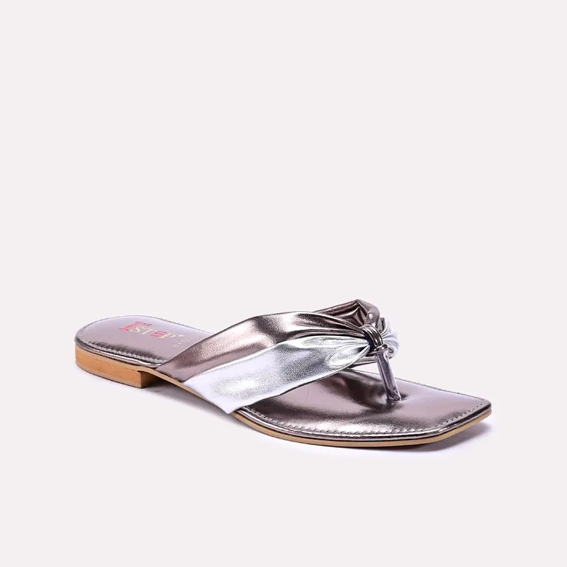 Gray Casual Slippers 0412835 Zip Up Adjustable