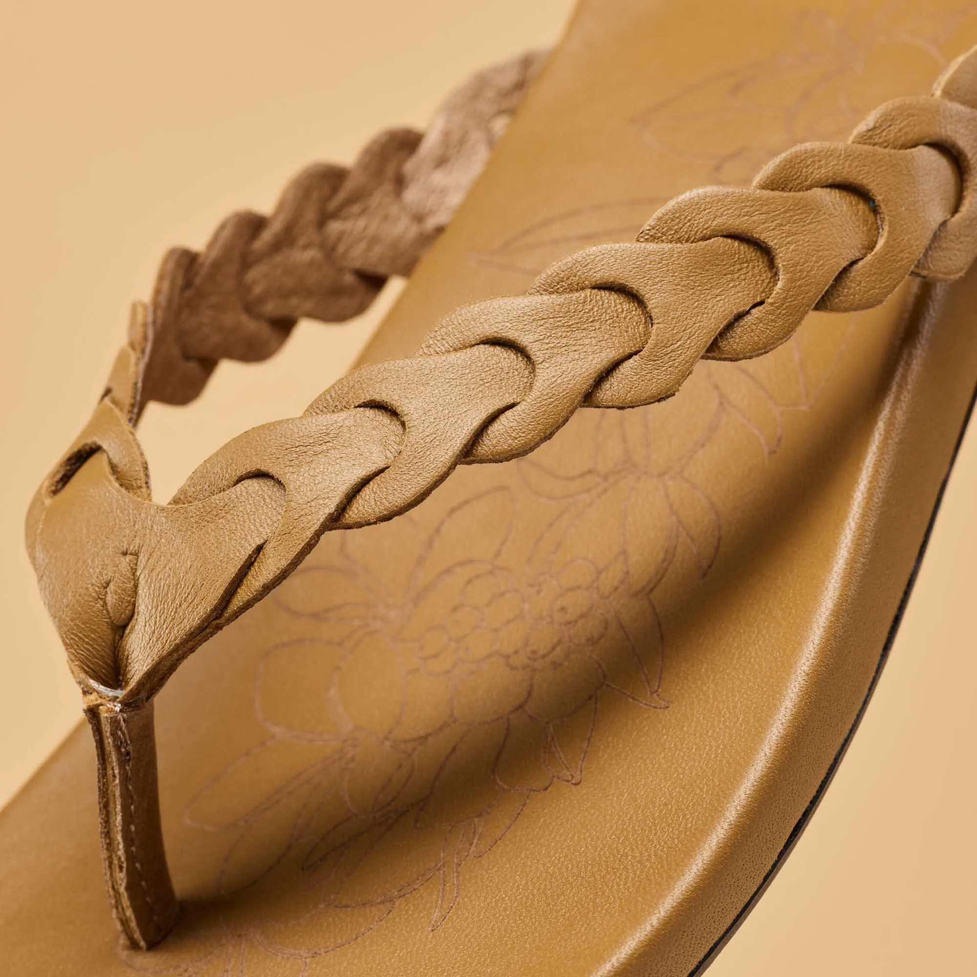Lei - Tan Practical And Stylish Footwear Comfy Step