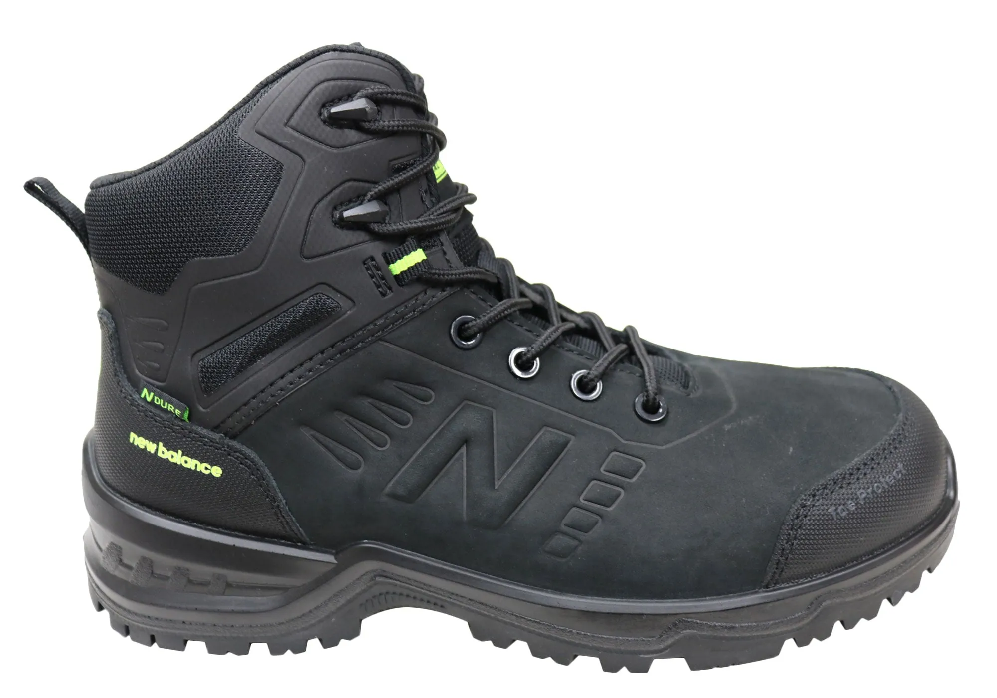 New Balance Contour Mens Leather Composite Toe 2E Wide Work Boots Insulated Snowy Path